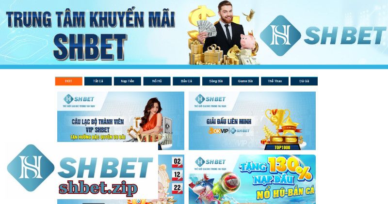 Trung tâm khuyến mãi của SHBET luôn ở mức độ khủng